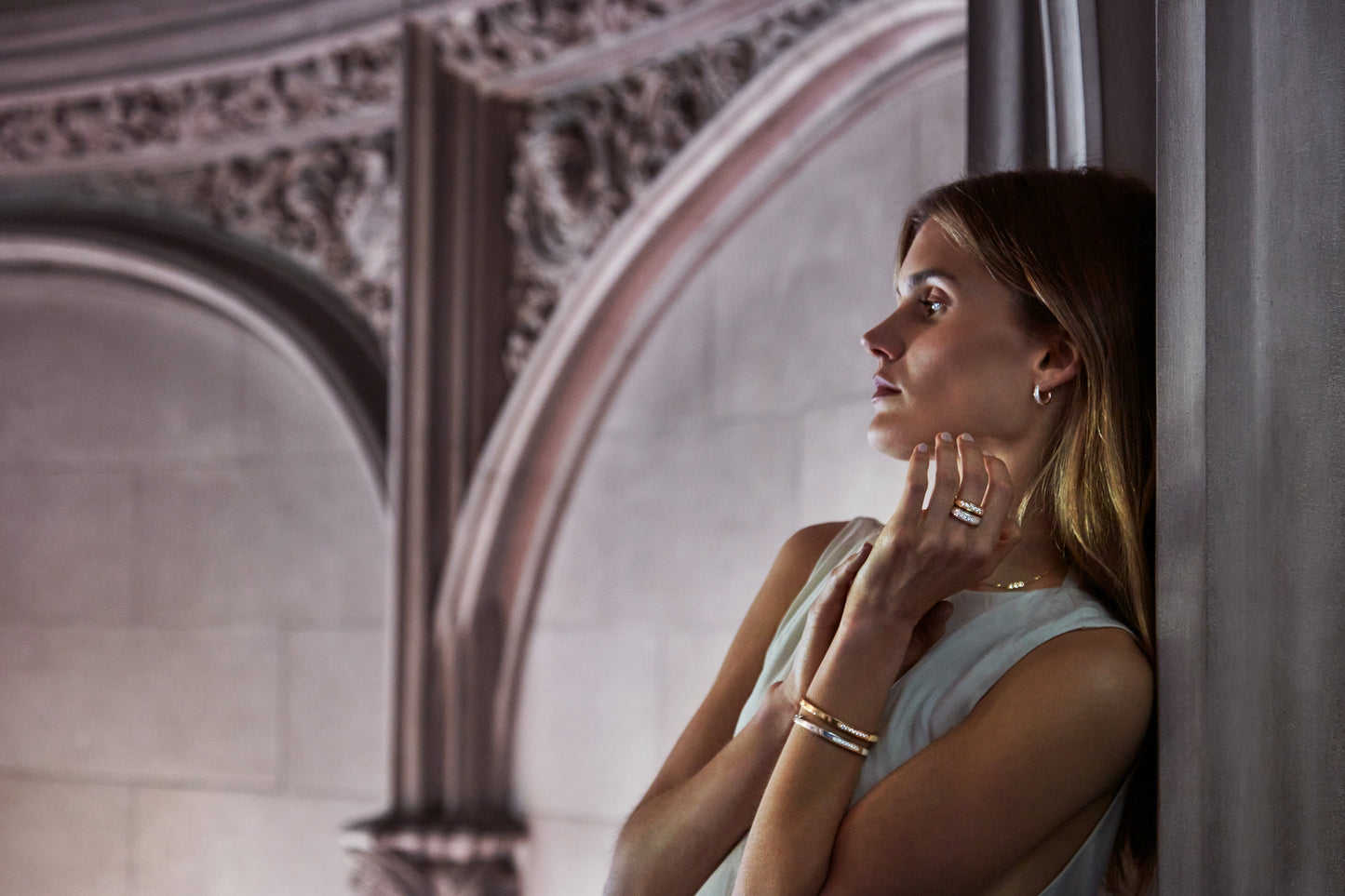 Stuyvesant bracelet in diamond and silver