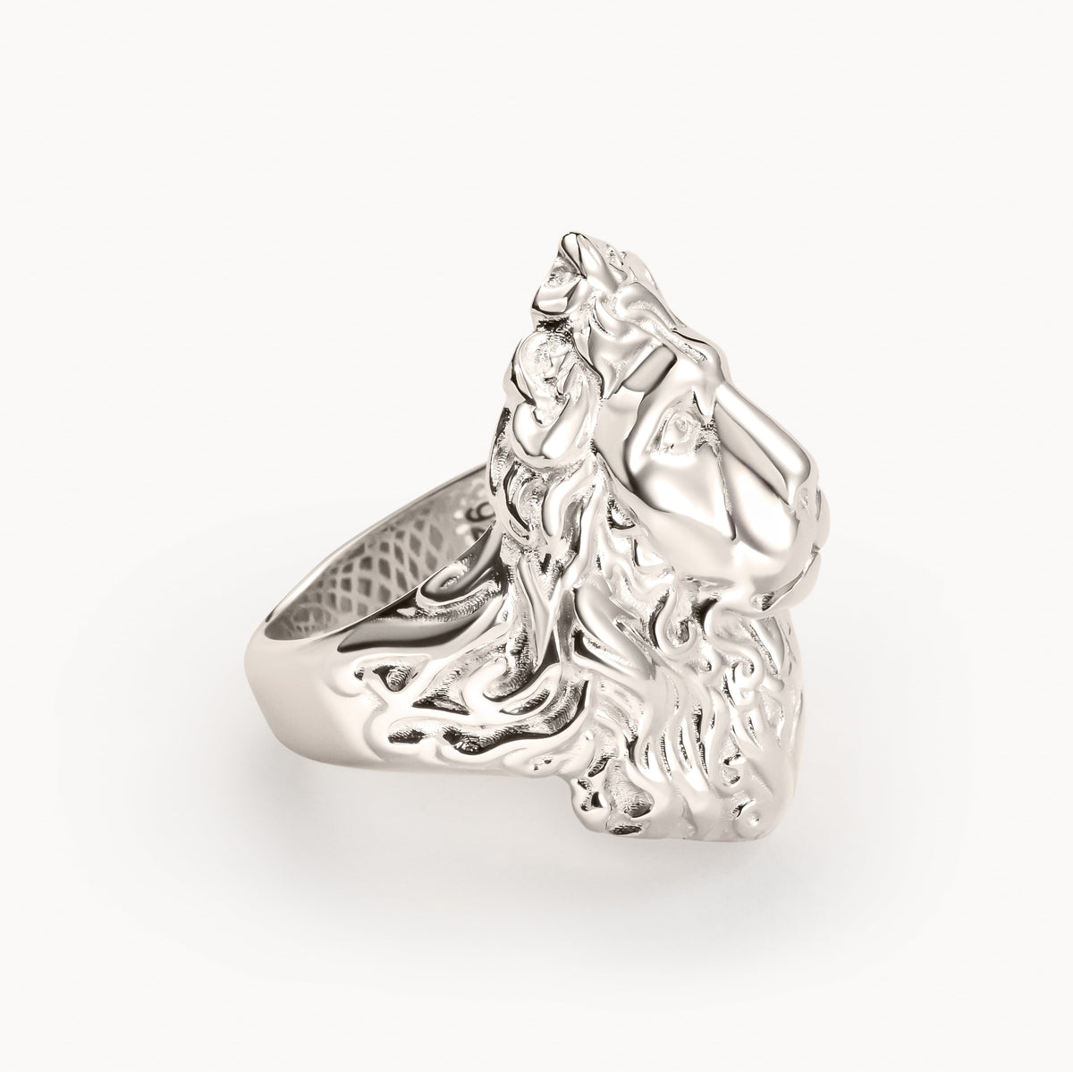Silver Commodore Statement Ring