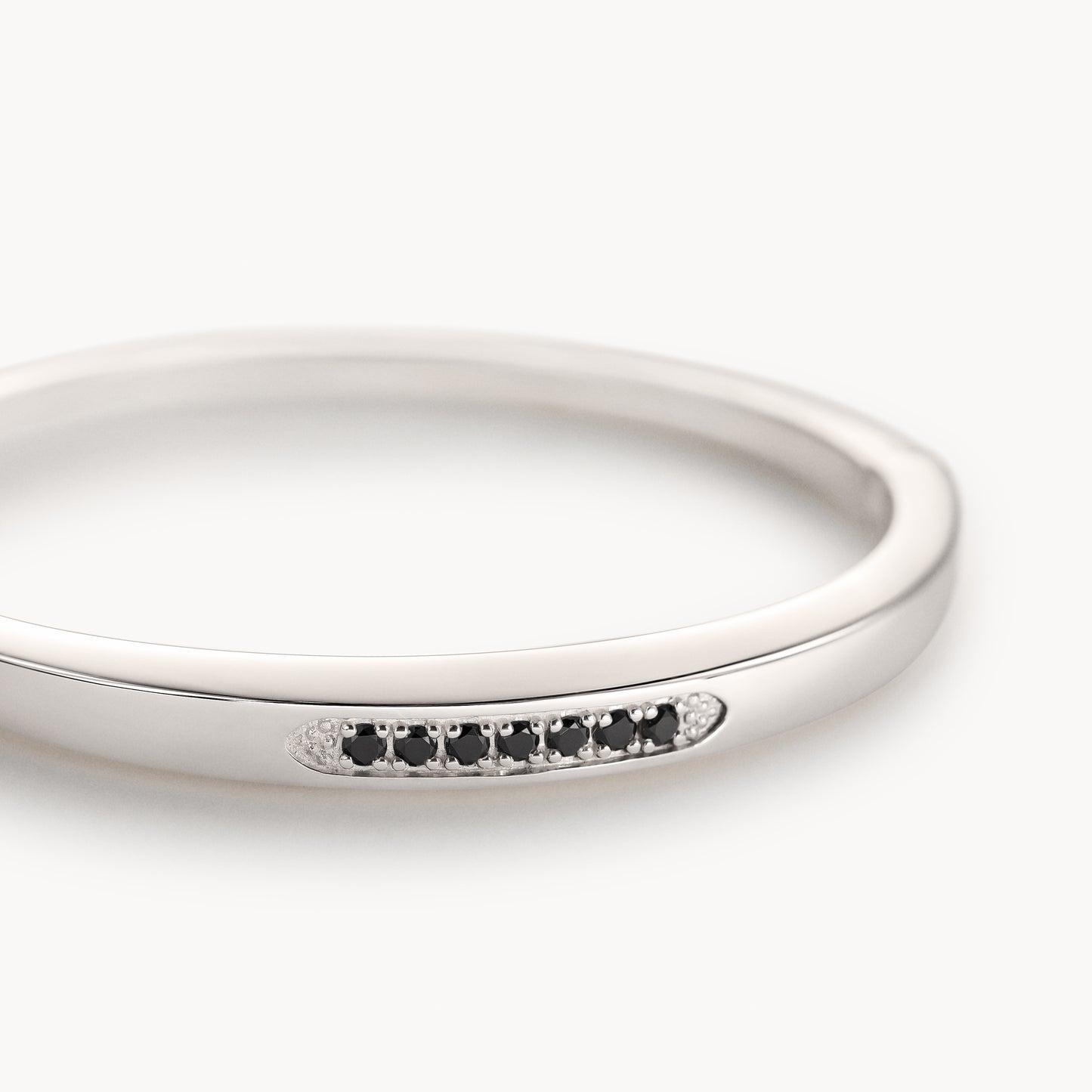 Silver Black Diamond Bracelet