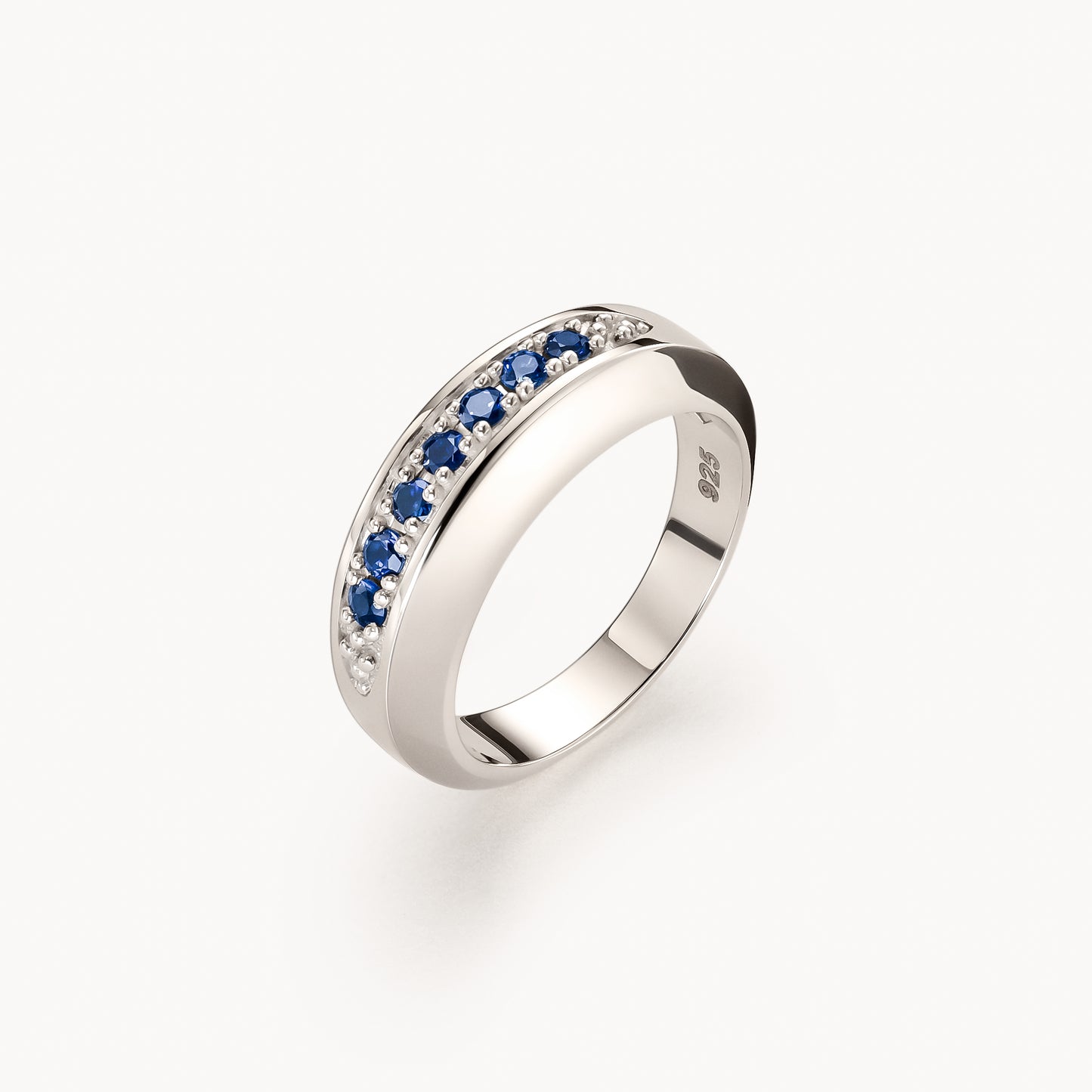 Silver Sapphire Ring
