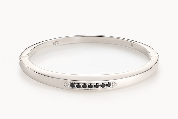 Stuyvesant bracelet in black diamond and silver