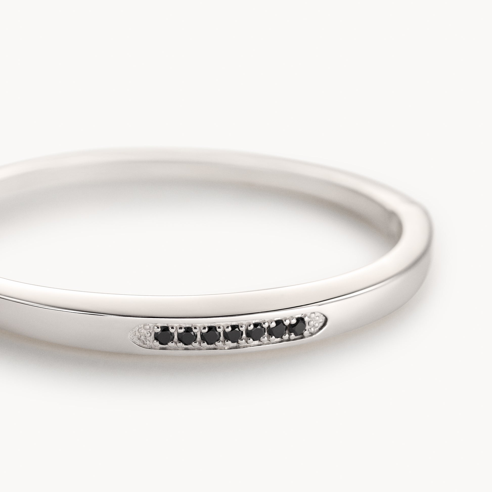 Image 2: Stuyvesant bracelet in black diamond and silver