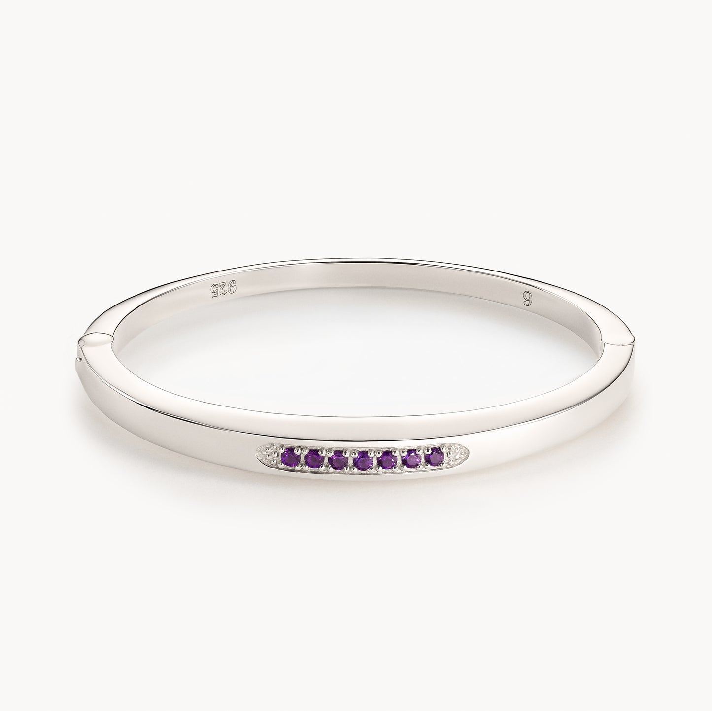 Stuyvesant bracelet in amethyst and silver