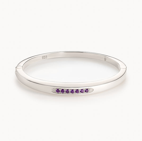 Stuyvesant bracelet in amethyst and silver