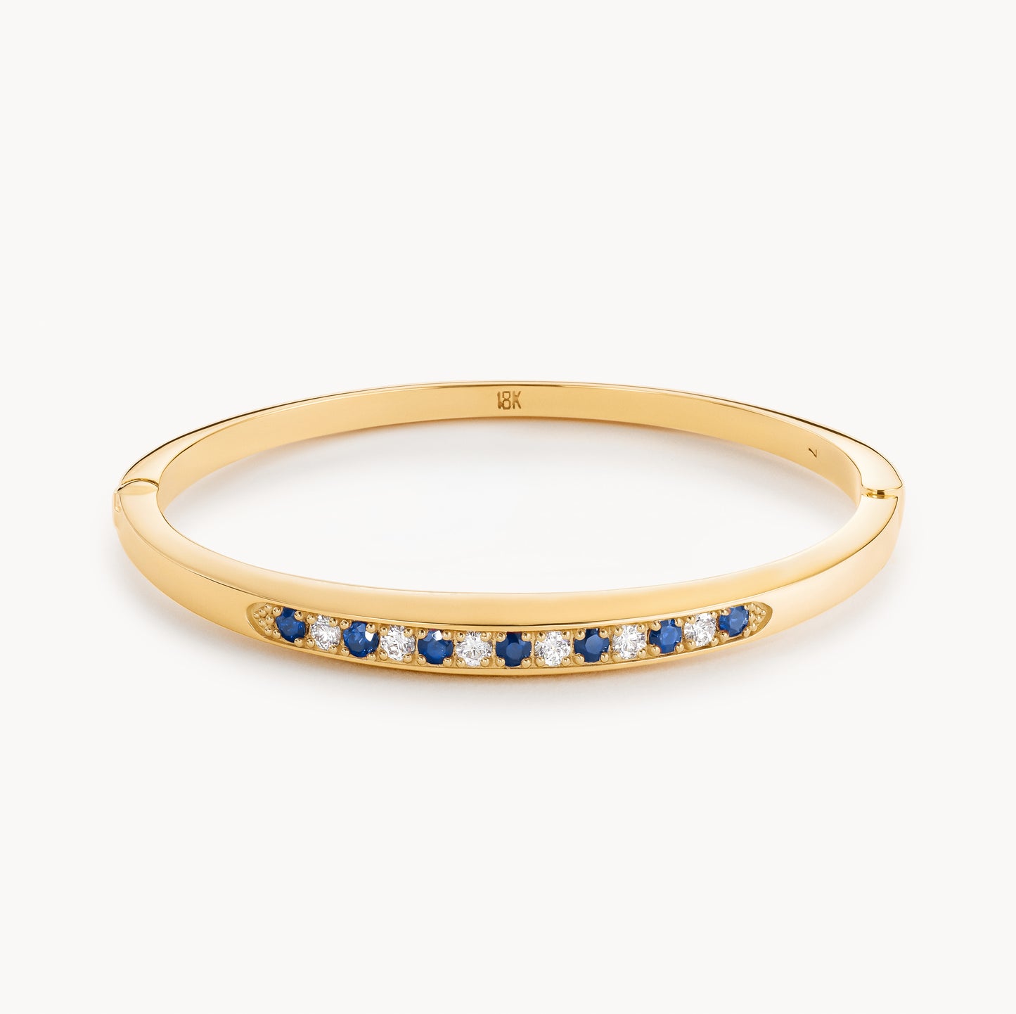 Alternating Stuyvesant bracelet in diamond and sapphire