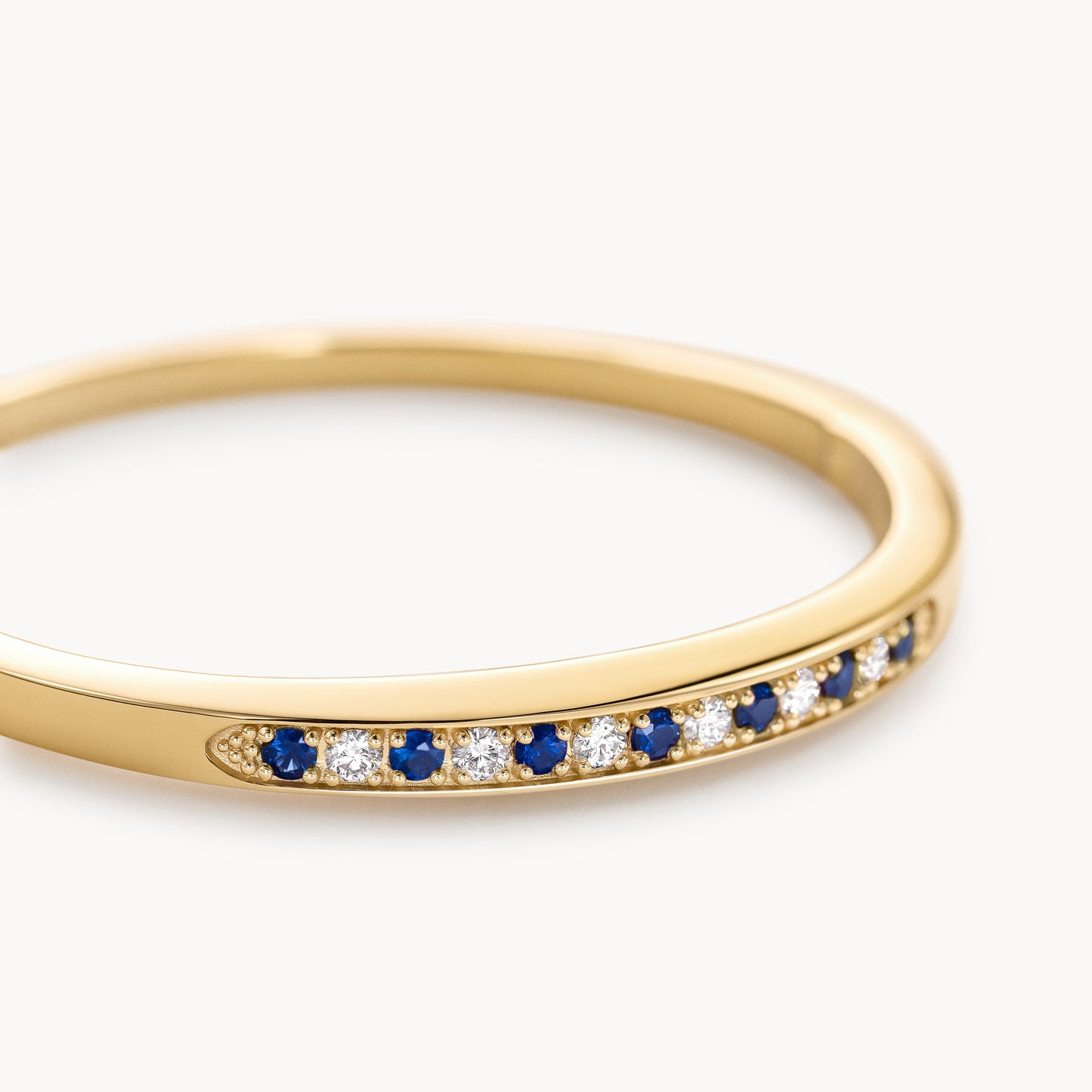 Alternating Stuyvesant bracelet in diamond and sapphire