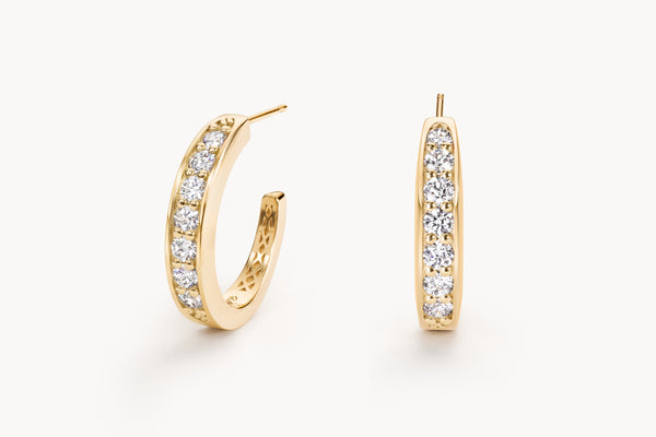 Stuyvesant earrings in diamond