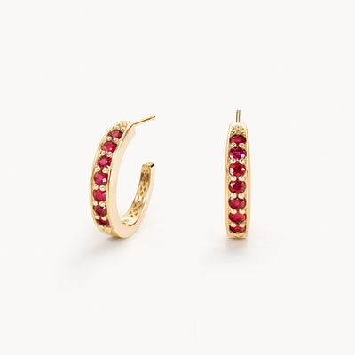 Stuyvesant earrings in ruby