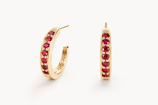 Stuyvesant earrings in ruby