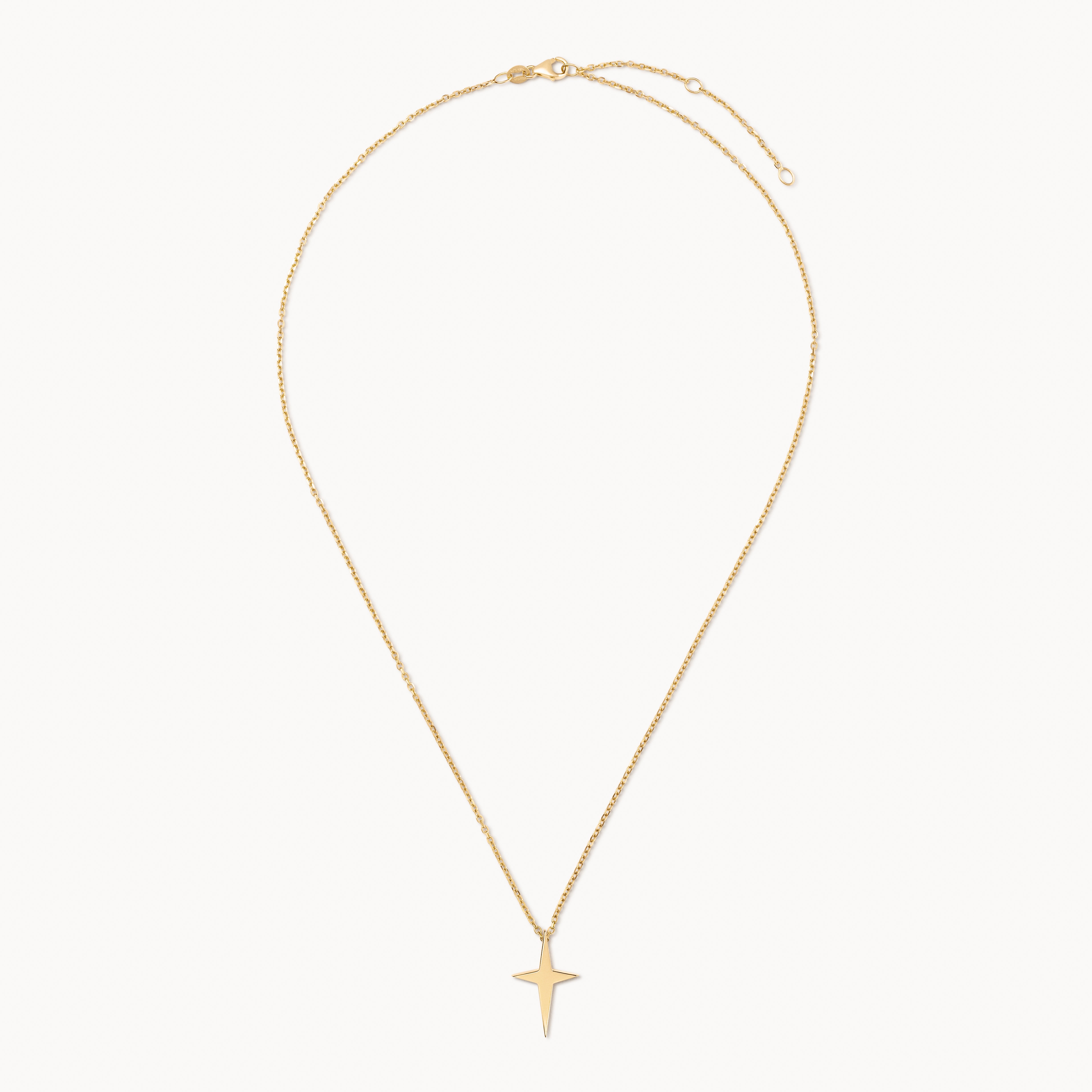 Gold cross necklace