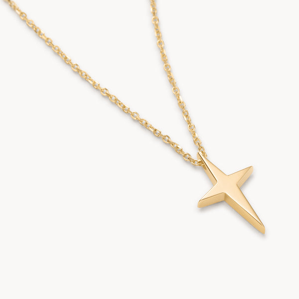 Gold cross necklace