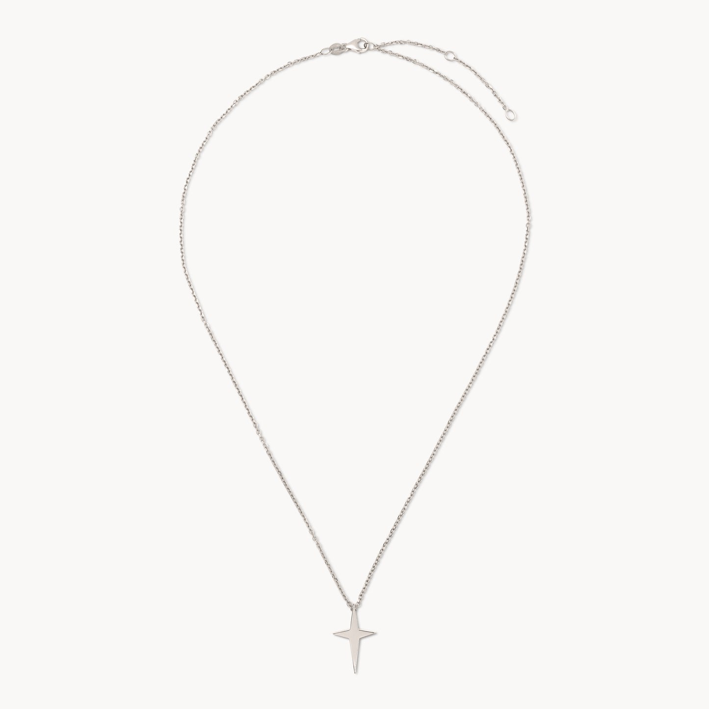 Silver cross necklace
