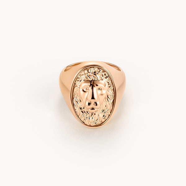 Commodore signet ring in rose gold