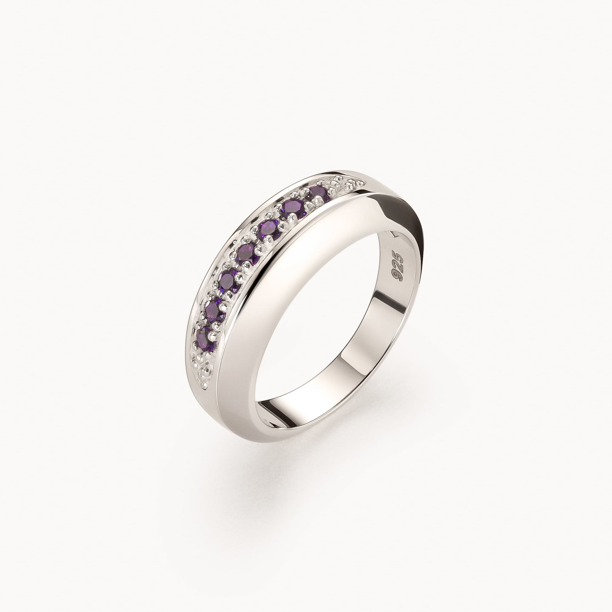 Image 2: Stuyvesant ring in amethyst and silver