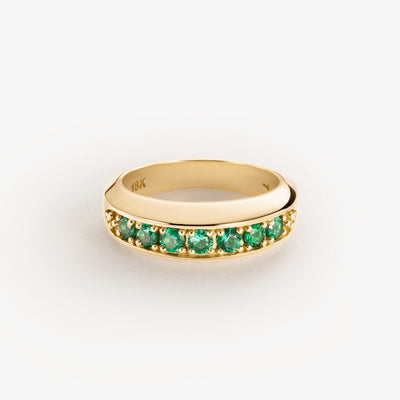 Stuyvesant ring in emerald