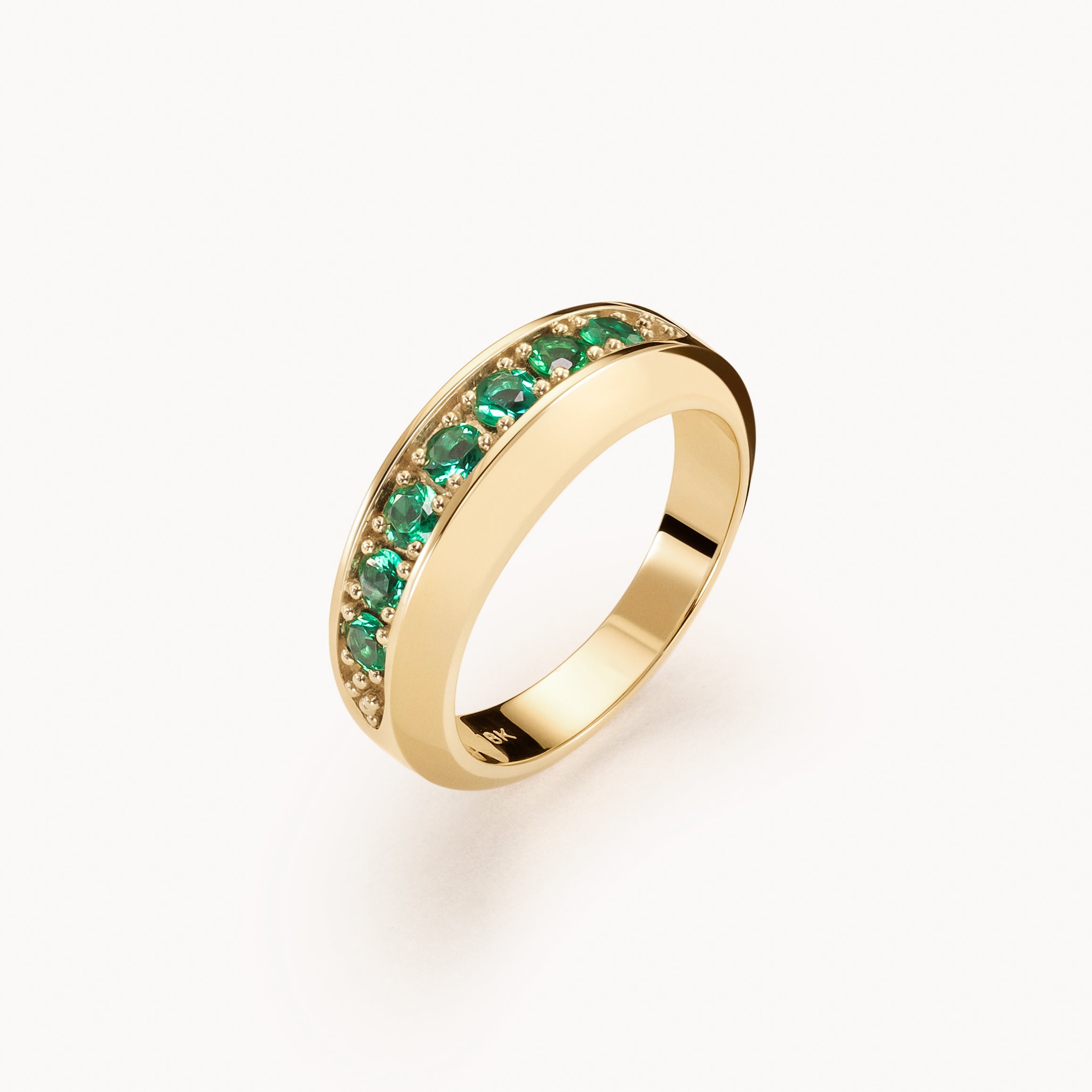 Stuyvesant ring in emerald
