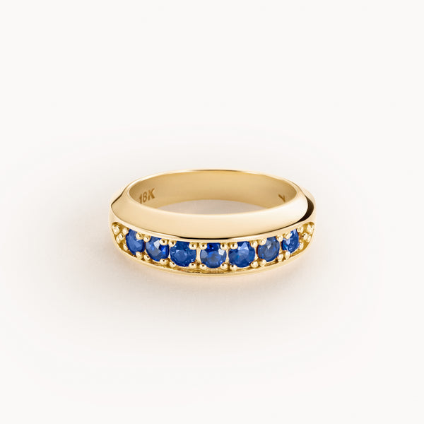 Stuyvesant ring in sapphire