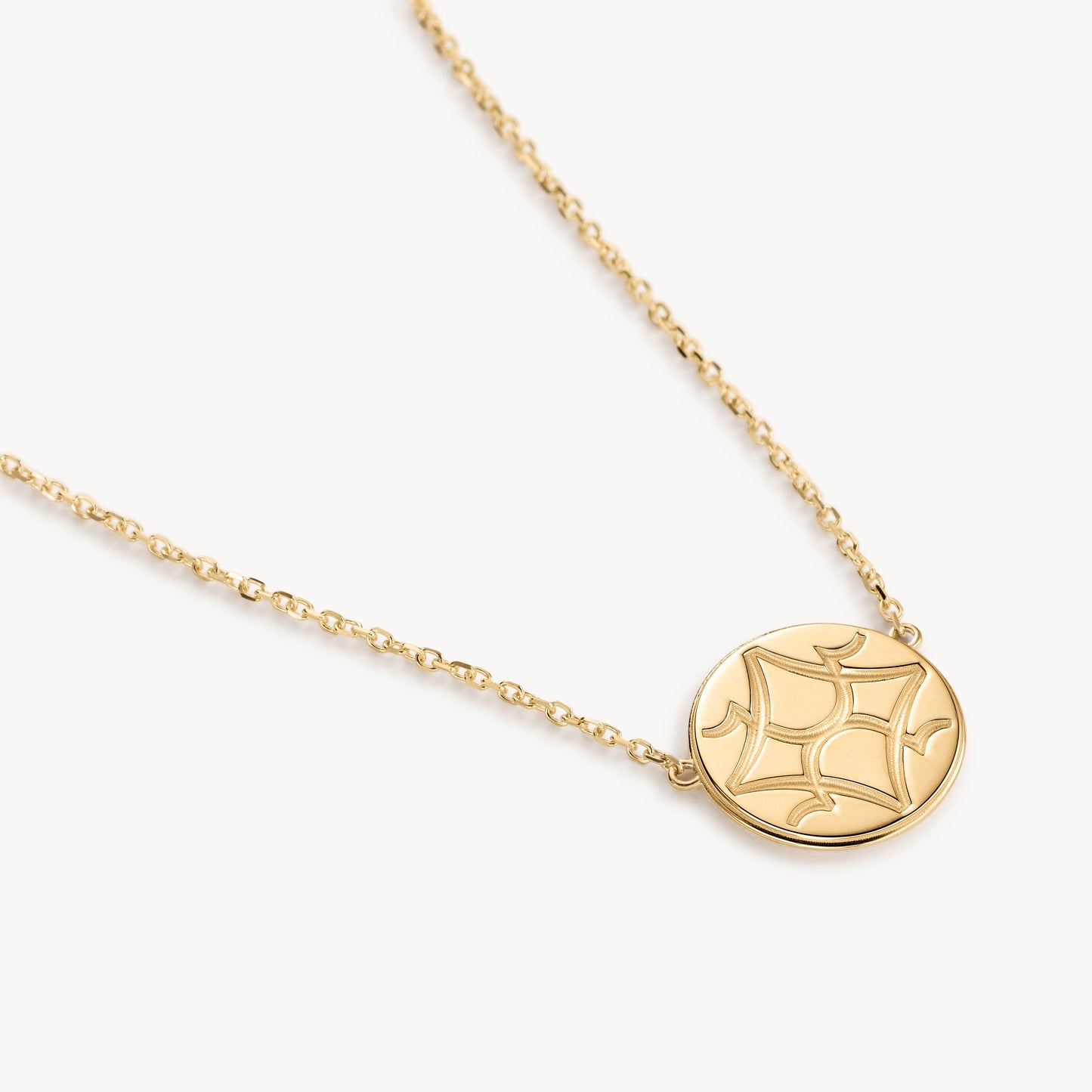 Gold OS Round Pendant