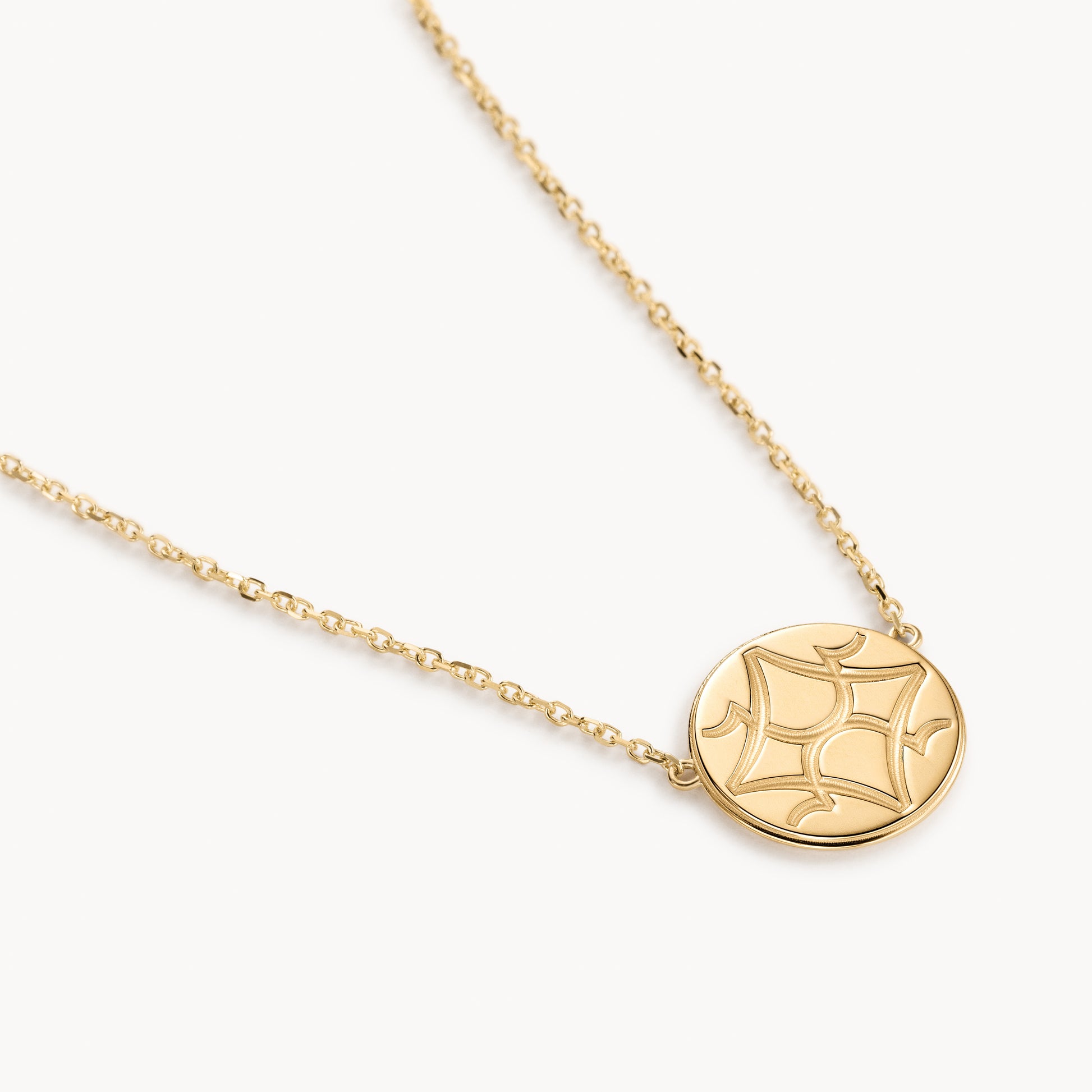 Image 1: Gold OS Round Pendant