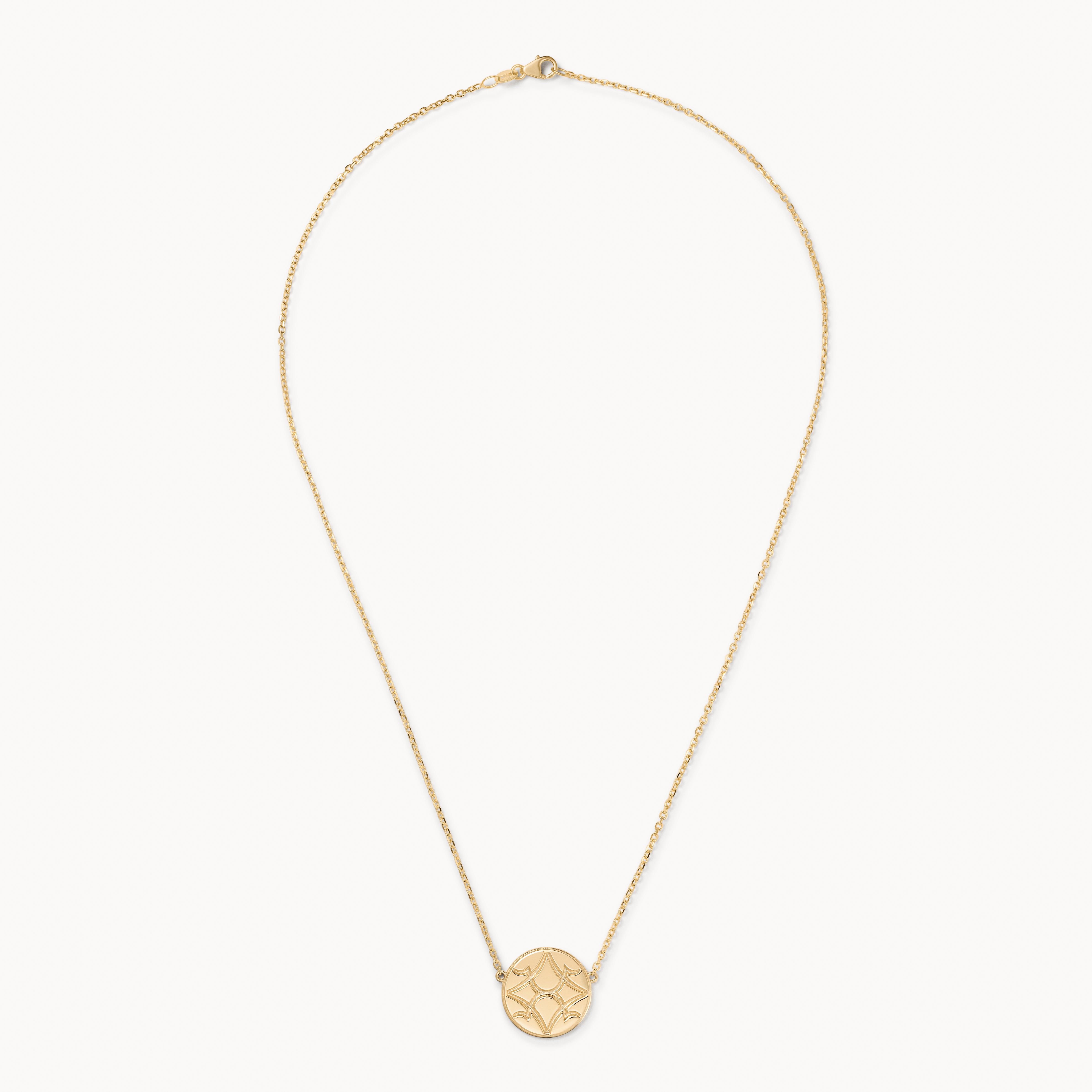 Gold OS Round Pendant