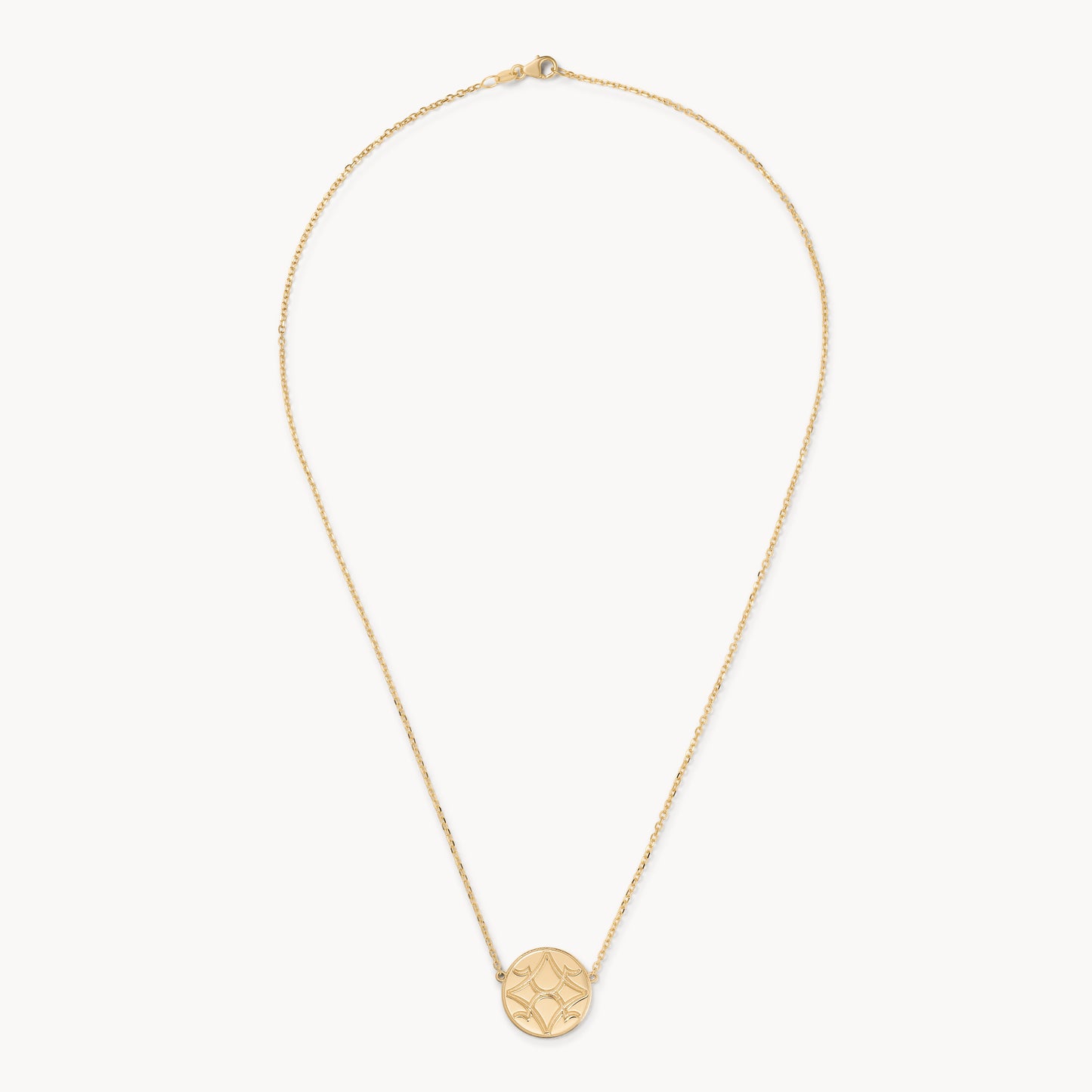 Gold OS Round Pendant