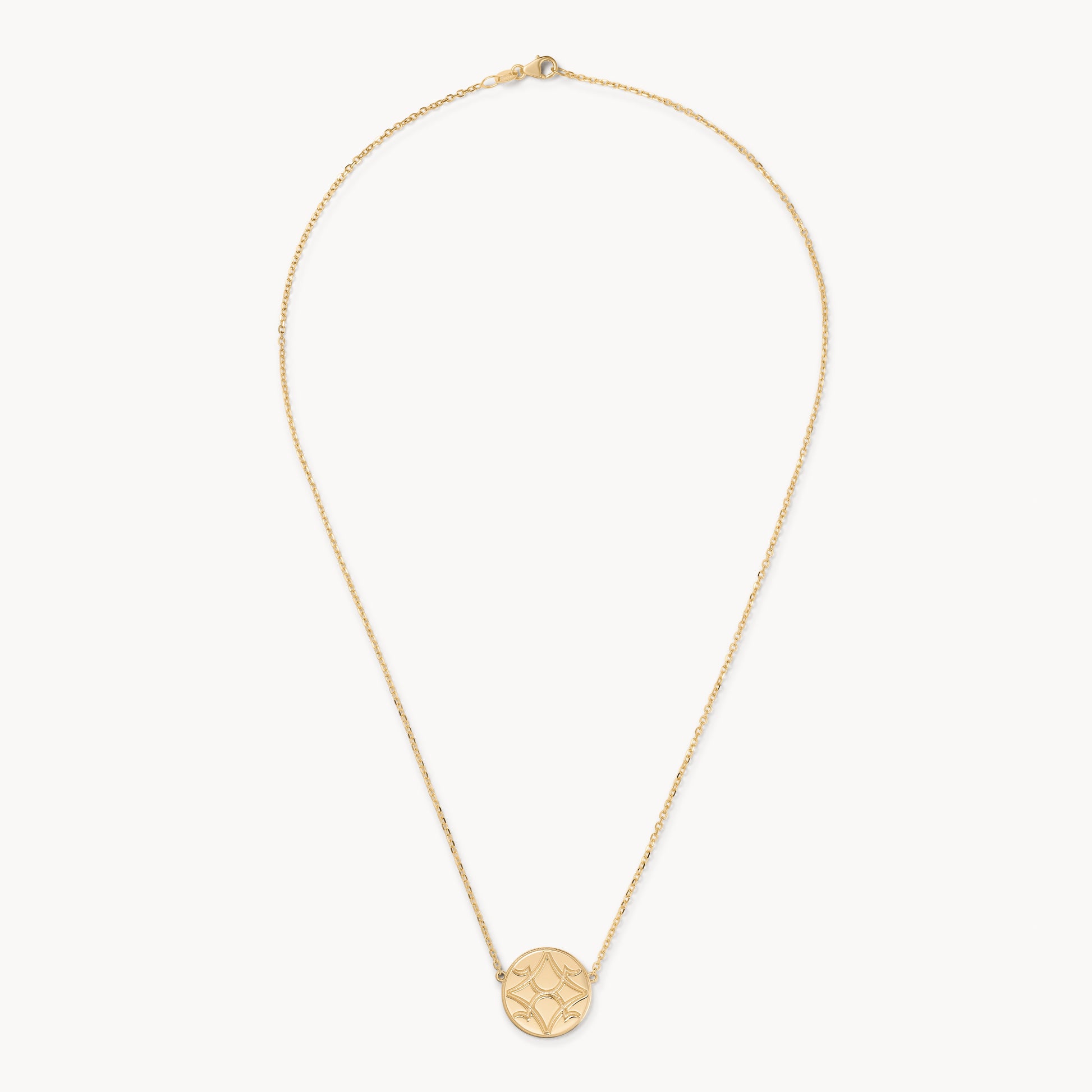 Image 2: Gold OS Round Pendant