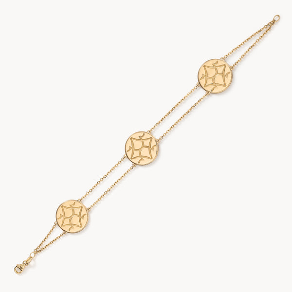 Gold OS Round Bracelet