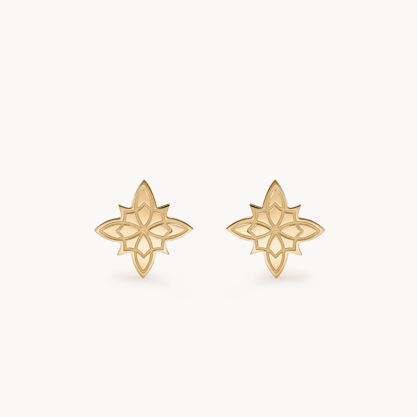 Gold OS Star Studs