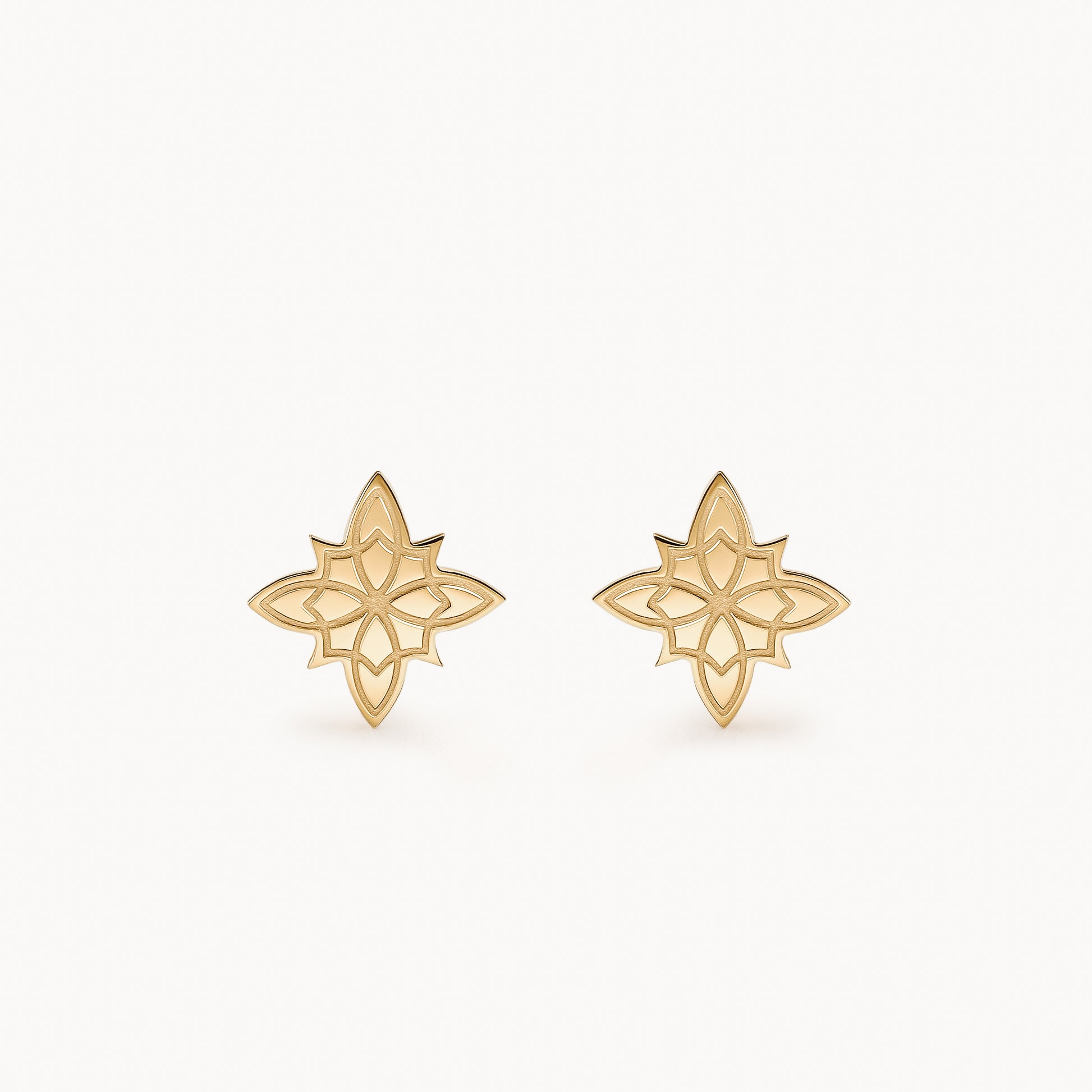 Image 1: Gold OS Star Studs