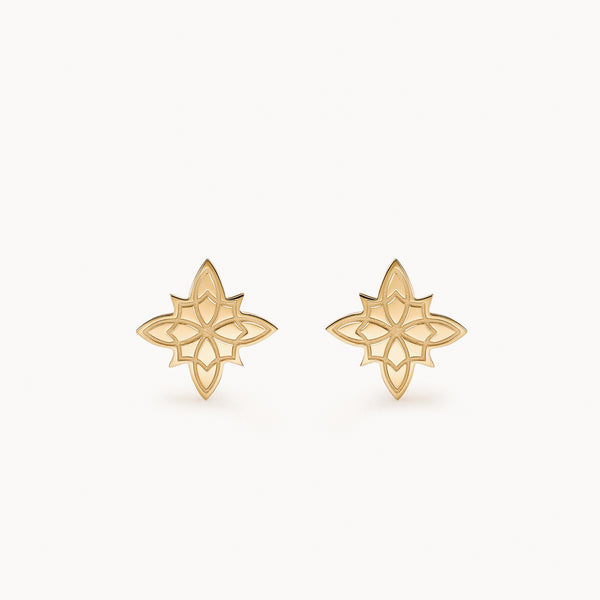 Gold OS Star Studs