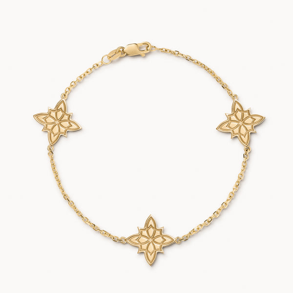 Gold OS Star Bracelet