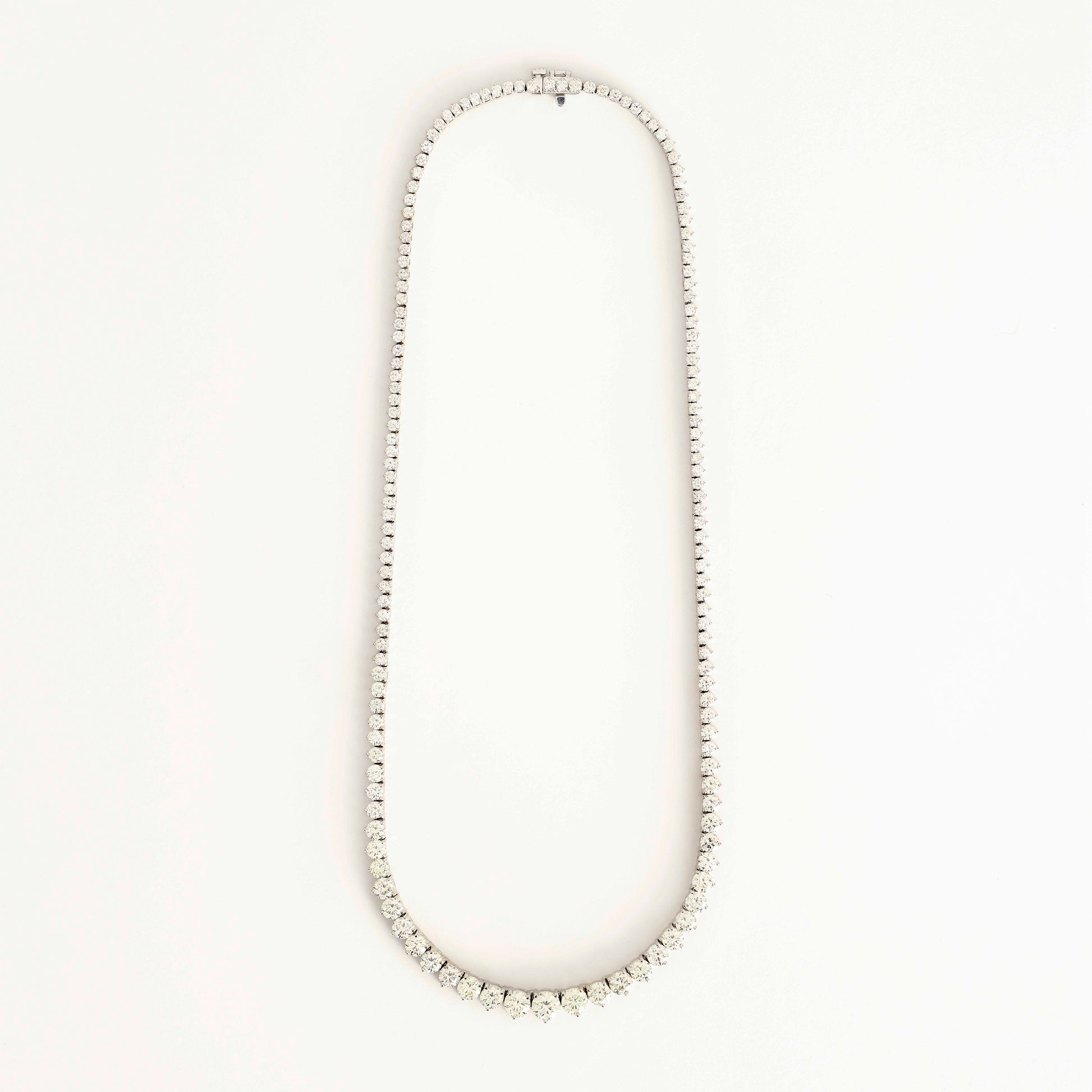 Image 2: Graduated Diamond Necklace 13.11 ctw
