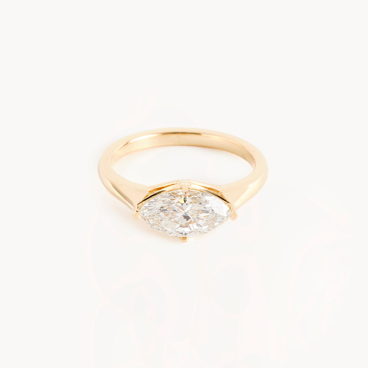 1.60 Carat East to West Marquise Diamond Ring