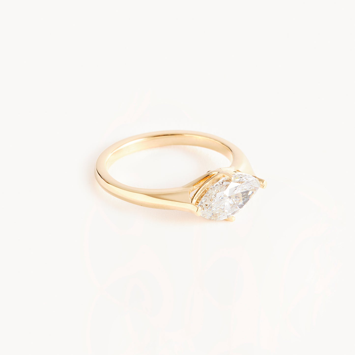 1.60 Carat East to West Marquise Diamond Ring