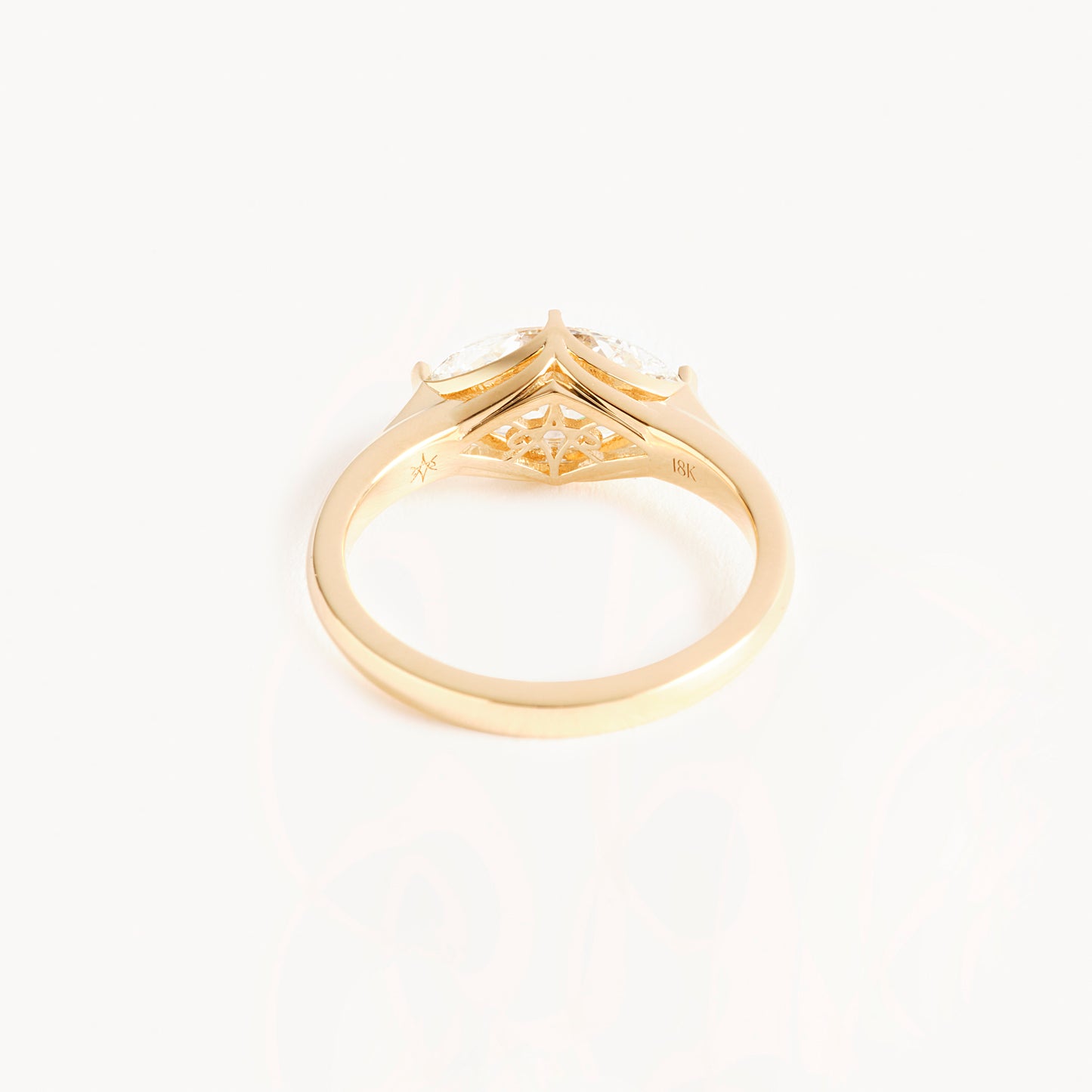 1.60 Carat East to West Marquise Diamond Ring