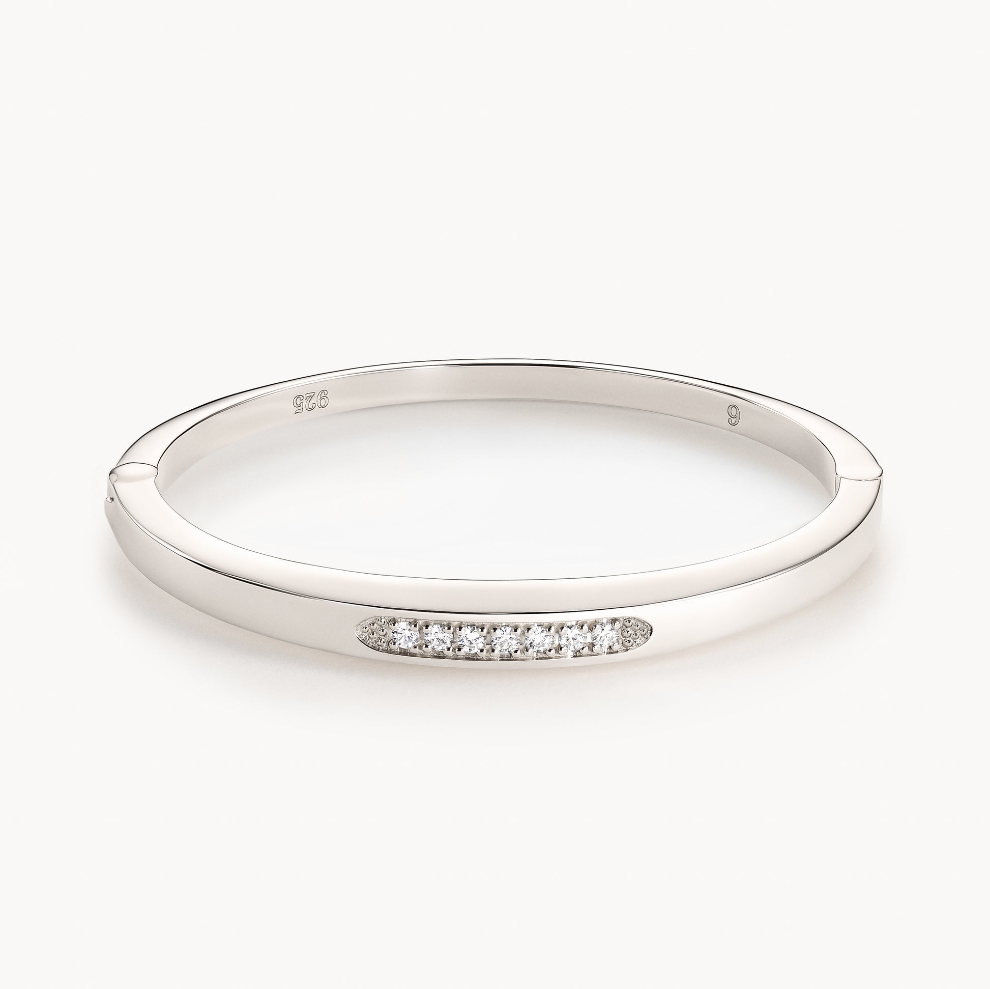 Image 1: Silver Diamond Bracelet