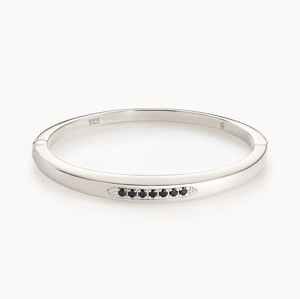 Silver Black Diamond Bracelet