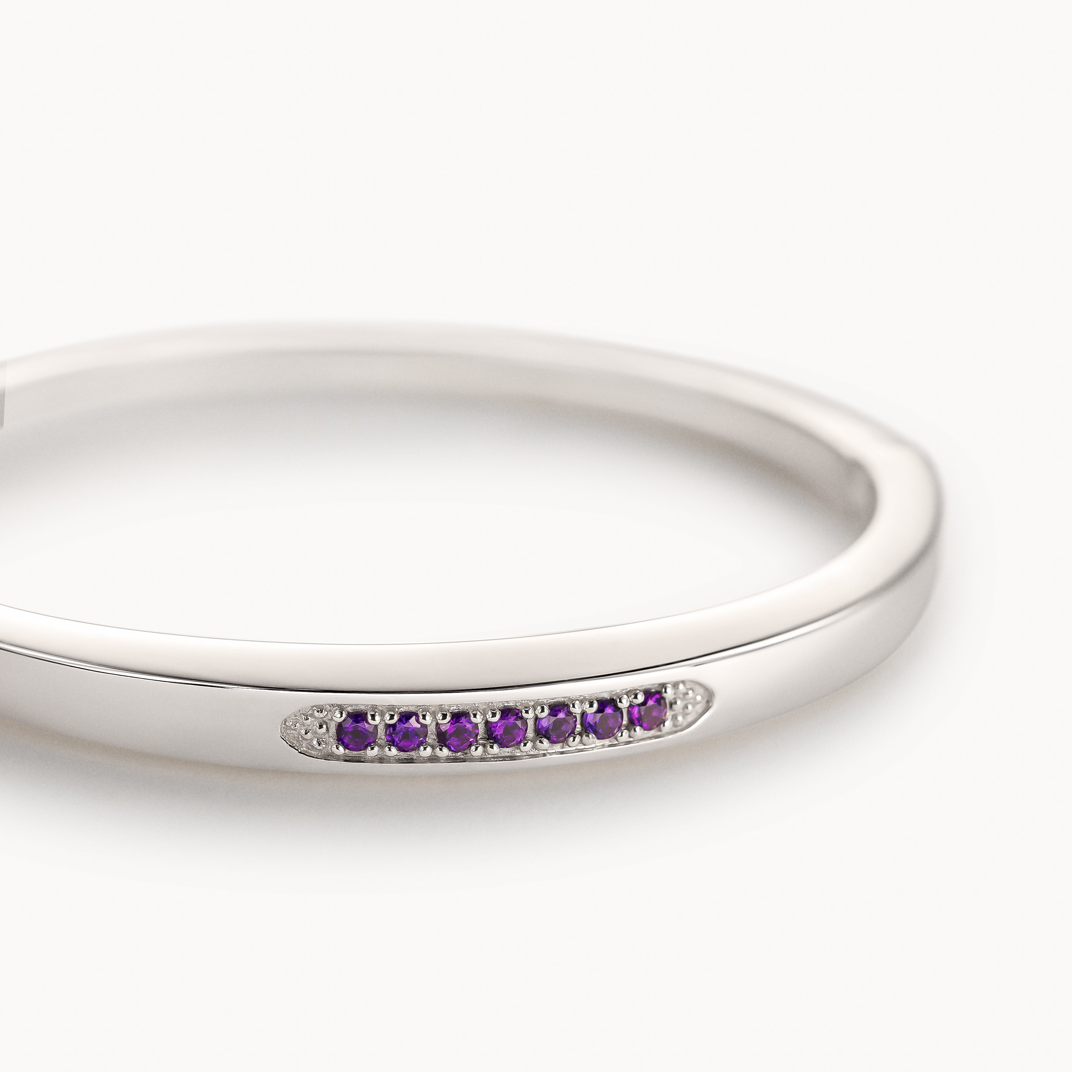 Silver Amethyst Bracelet