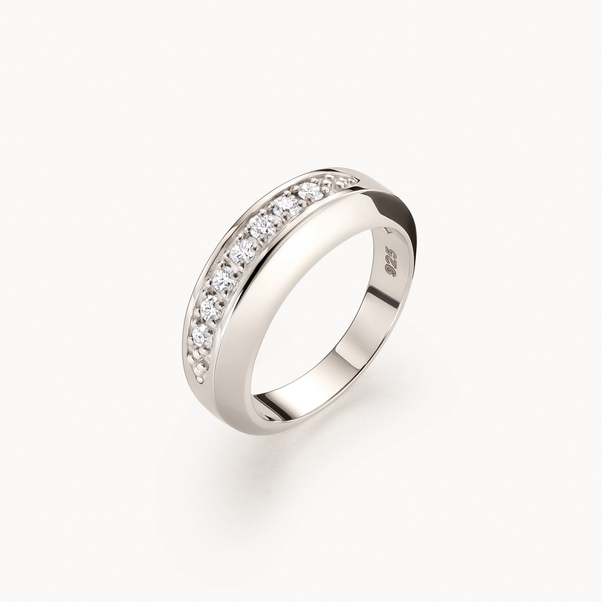 Image 2: Silver Diamond Ring