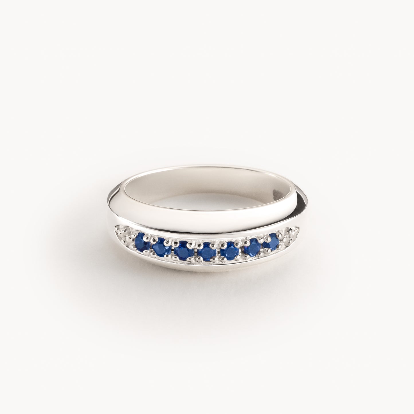 Silver Sapphire Ring