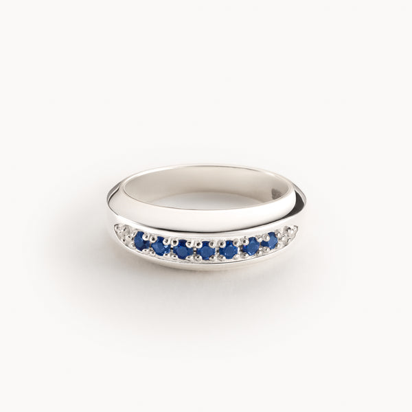 Silver Sapphire Ring