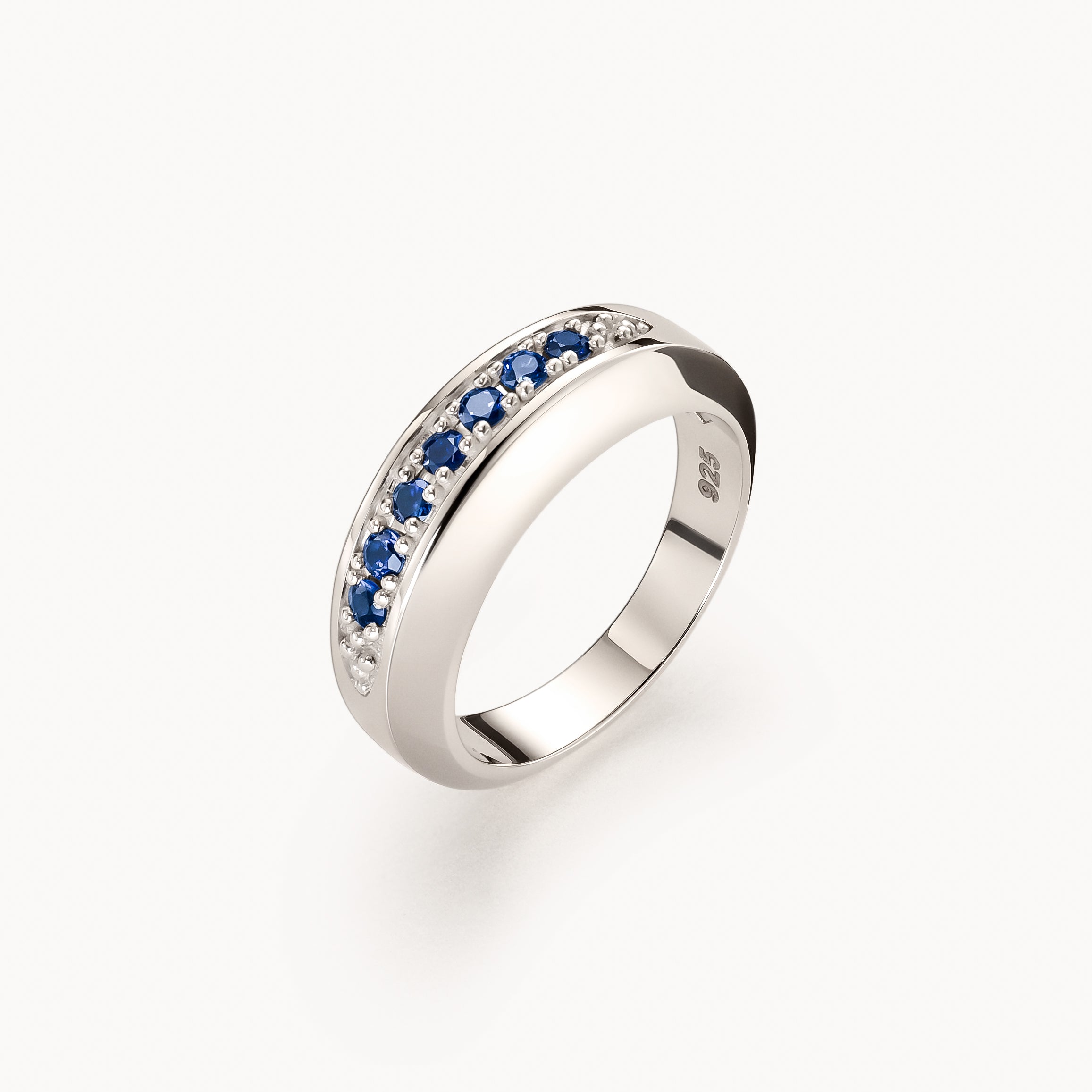 Silver Sapphire Ring